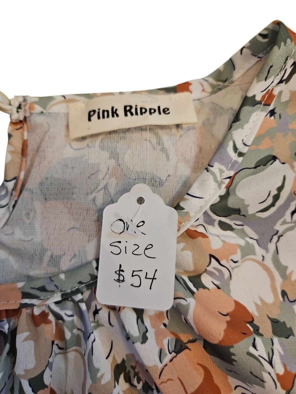 Pink Ripple Boho Dress - Picture 4 of 5